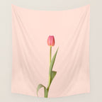 The pink tulip | Floral photography | Flower botanical photograph Wall Tapestry Gallery Image 4