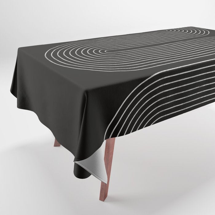 Mid-Century Modern No.18 - Woodblock Print Tablecloth Gallery Image 1