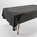 Mid-Century Modern No.18 - Woodblock Print Tablecloth Gallery Image 1