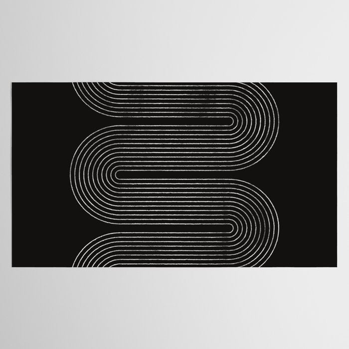 Mid-Century Modern No.18 - Woodblock Print Tablecloth Gallery Image 2