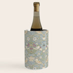 William Morris Vintage Strawberry Thief Blue Slate Vellum Wine Chiller Gallery Image 2