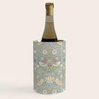 William Morris Vintage Strawberry Thief Blue Slate Vellum Wine Chiller Gallery Image 1