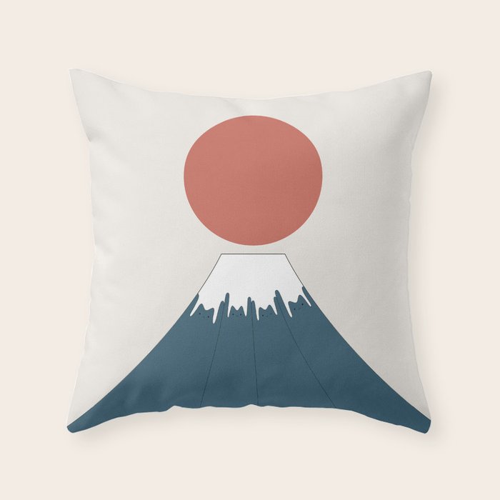 Cat Landscape 184 Praise the Sun Throw Pillow Gallery Image 1