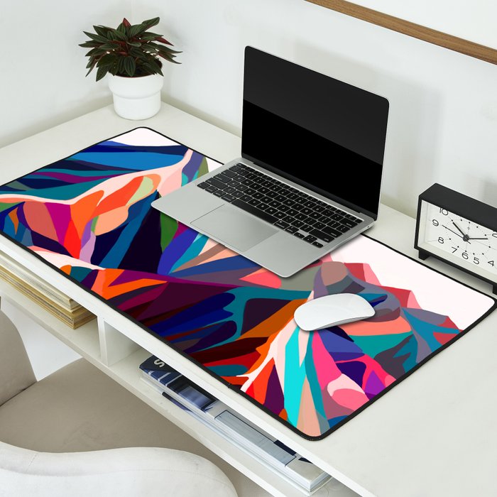 Mountains sunset warm Desk Mat Gallery Image 2