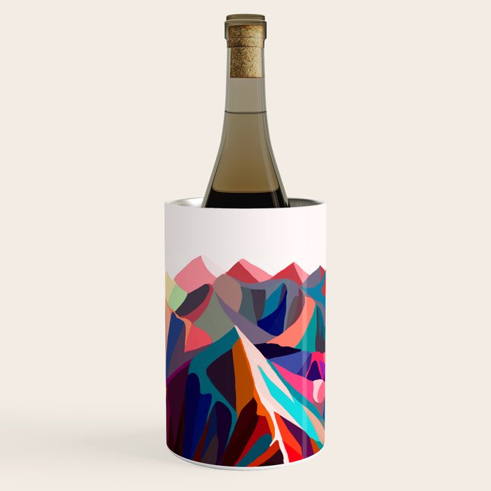 Mountains sunset warm Wine Chiller Gallery Image 3