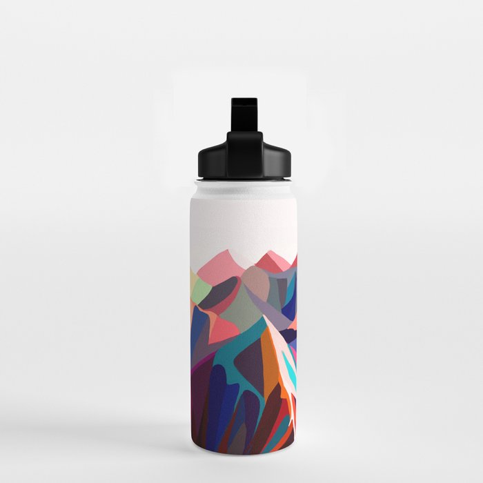 Mountains sunset warm Water Bottle Gallery Image 2