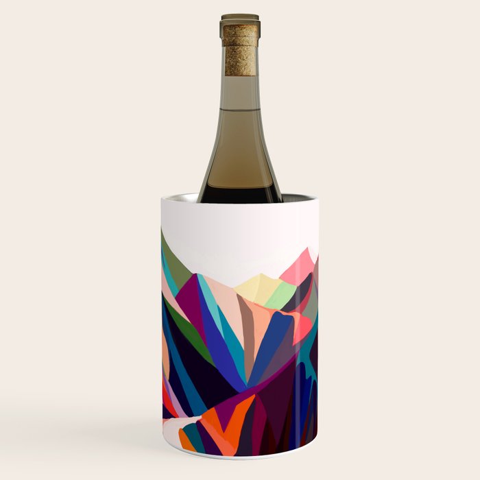 Mountains sunset warm Wine Chiller Gallery Image 1