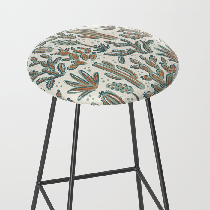 Cactus Desert - sage and copper Stool Gallery Image 2