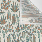 Cactus Desert - sage and copper Wall Tapestry Gallery Image 3