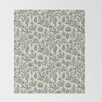 Cactus Desert - sage and copper Throw Blanket Gallery Image 2