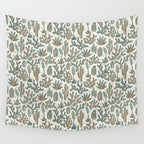 Cactus Desert - sage and copper Wall Tapestry Gallery Image 4