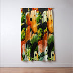 Abstract Modern Cactus 2 Window Curtain Gallery Image 3