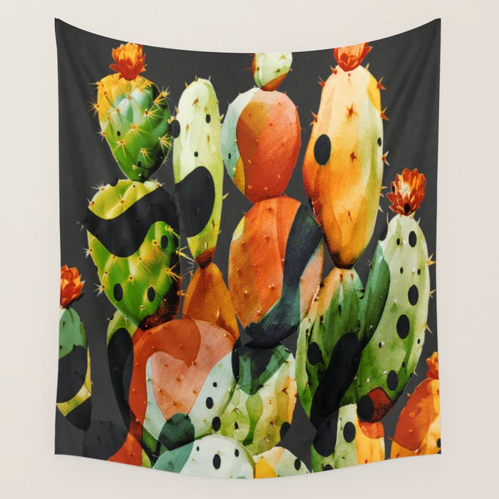 Abstract Modern Cactus 2 Wall Tapestry Gallery Image 4