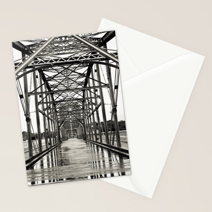 Walnut Street Bridge No. 10 Architectural Chattanooga Photography Stationery Card Gallery Image 2
