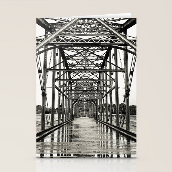 Walnut Street Bridge No. 10 Architectural Chattanooga Photography Stationery Card Gallery Image 2