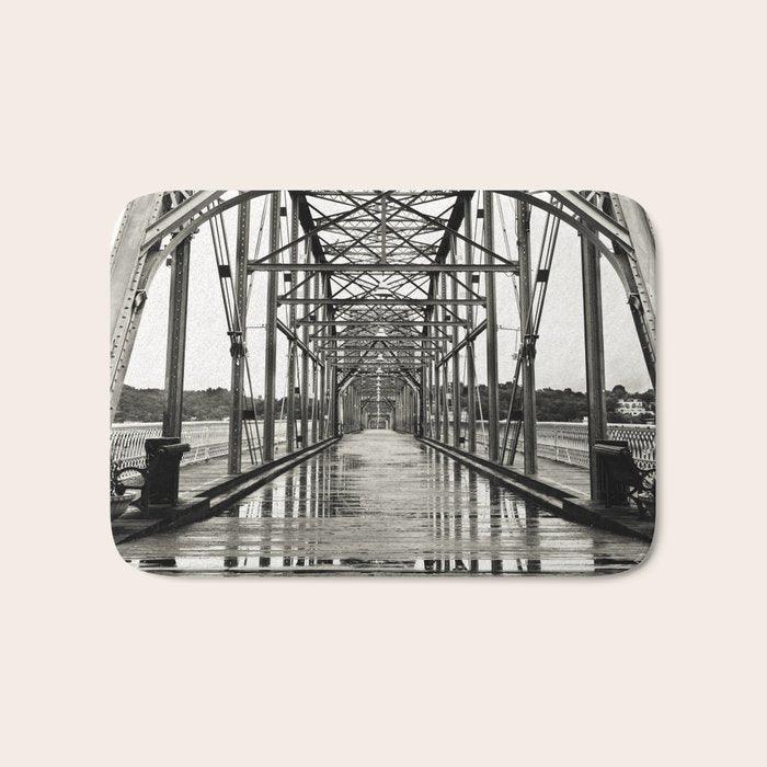 Walnut Street Bridge No. 10 Architectural Chattanooga Photography Bath Mat Gallery Image 1