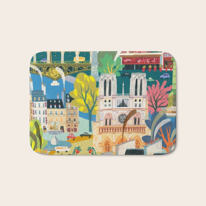 Paris mon amour Bath Mat Gallery Image 1