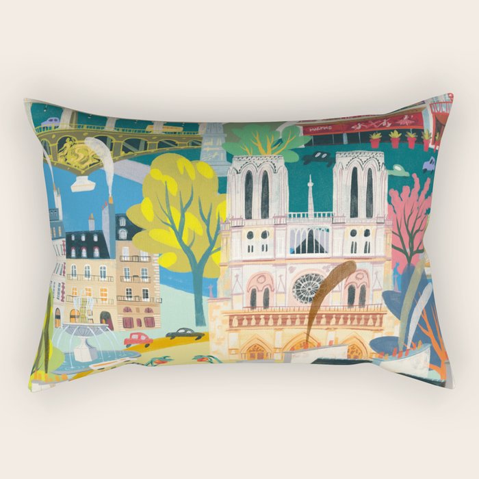 Paris mon amour Rectangular Pillow Gallery Image 1