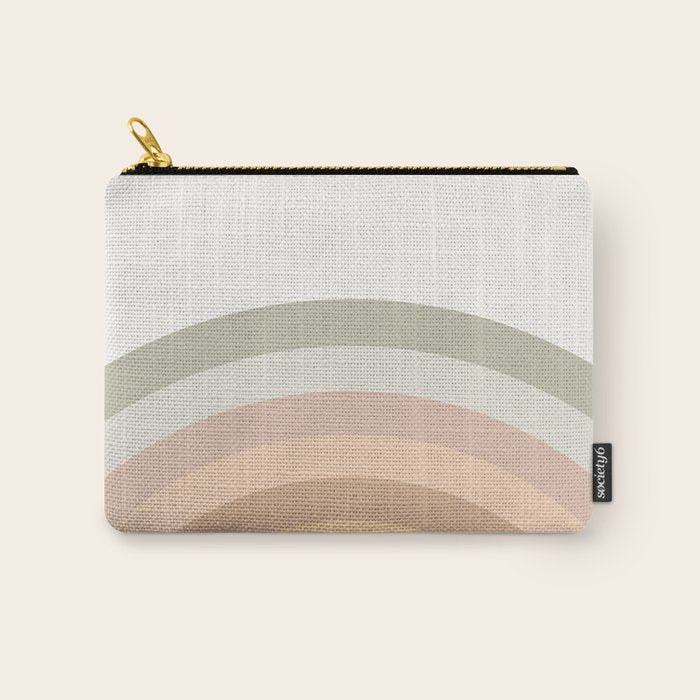 Rainbow Neutral Colors Carry All Pouch Gallery Image 1