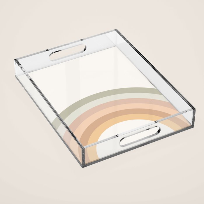 Rainbow Neutral Colors Acrylic Tray Gallery Image 1