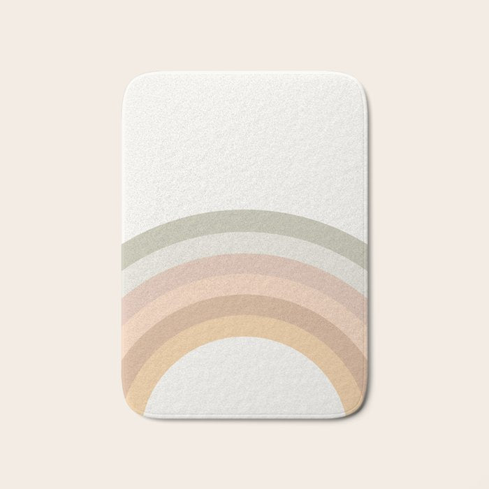 Rainbow Neutral Colors Bath Mat Gallery Image 1