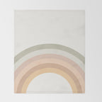 Rainbow Neutral Colors Throw Blanket Gallery Image 2
