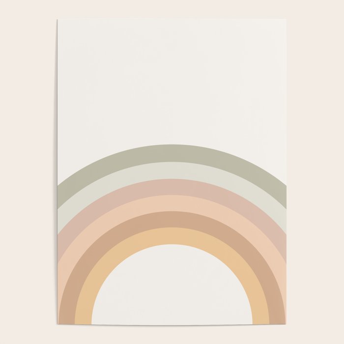 Rainbow Neutral Colors Poster Gallery Image 1