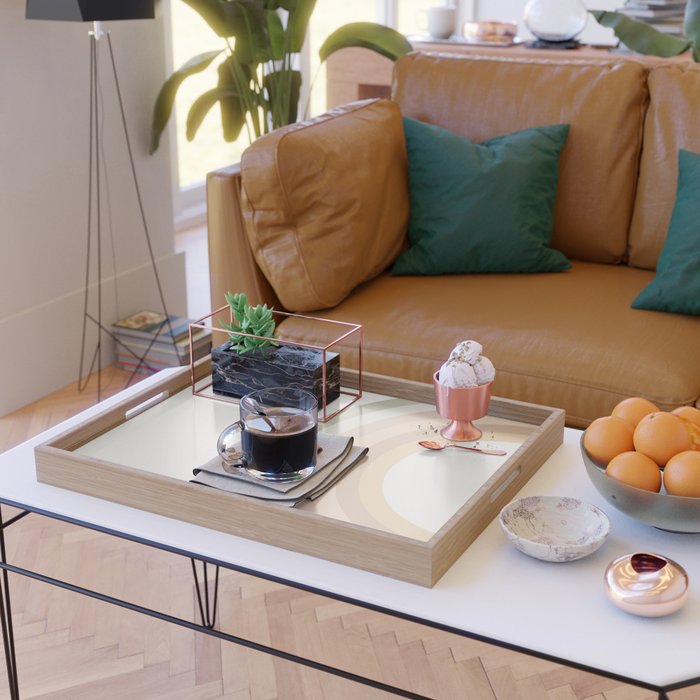 Rainbow Neutral Colors Serving Tray Gallery Image 2
