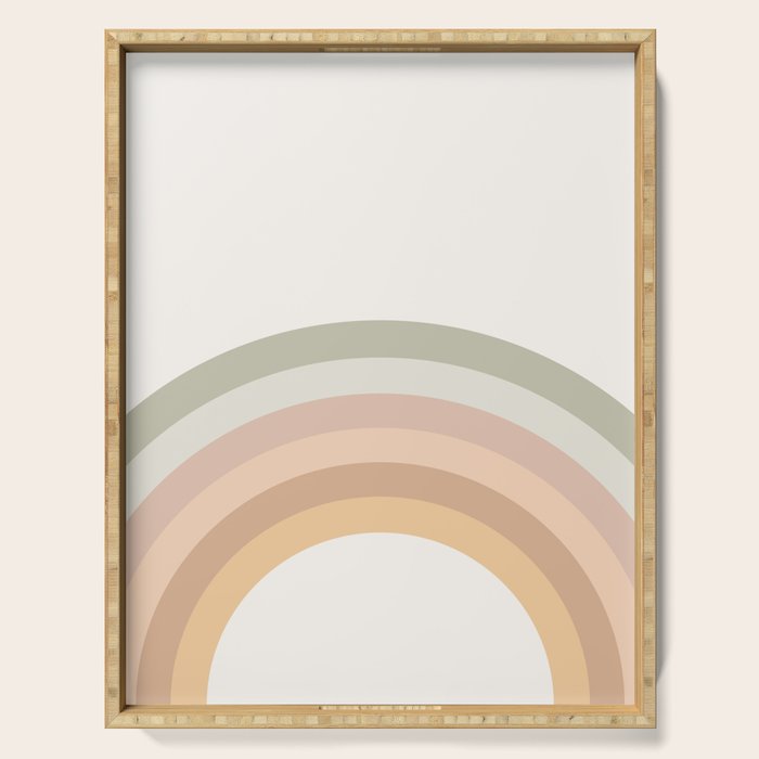 Rainbow Neutral Colors Serving Tray Gallery Image 1