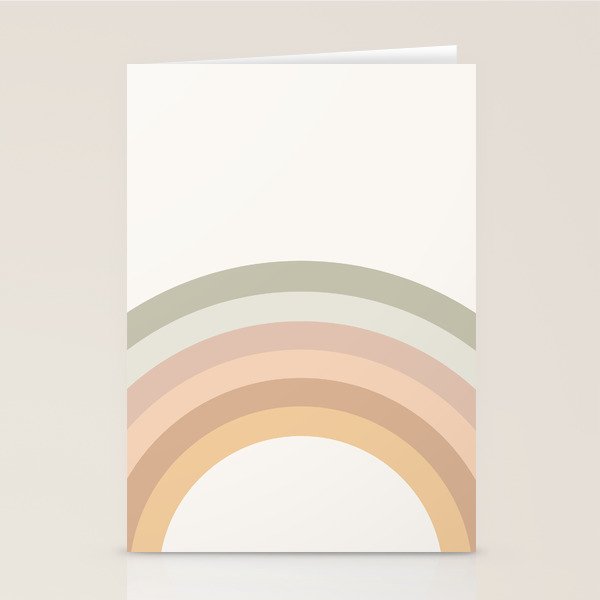Rainbow Neutral Colors Stationery Card Gallery Image 2