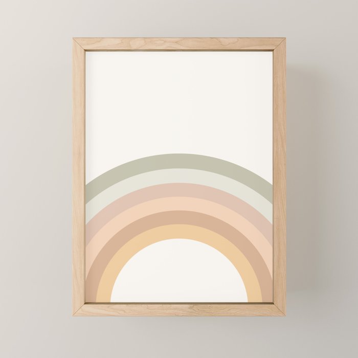 Rainbow Neutral Colors Mini Art Print Gallery Image 1