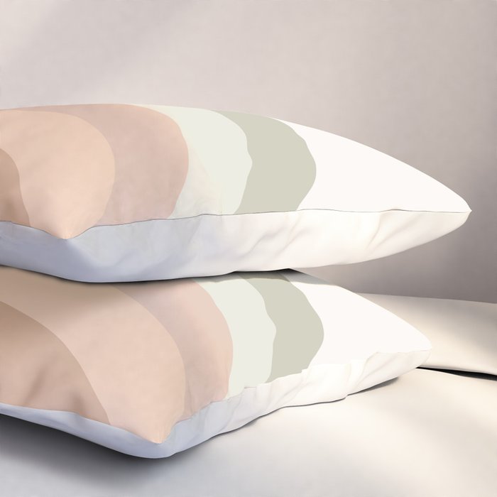 Rainbow Neutral Colors Pillow Sham Gallery Image 3