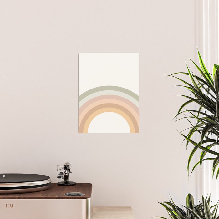 Rainbow Neutral Colors Poster Gallery Image 2