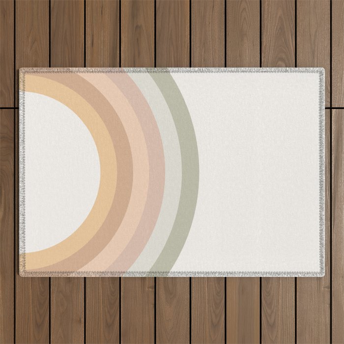 Rainbow Neutral Colors Outdoor Rug Gallery Image 1