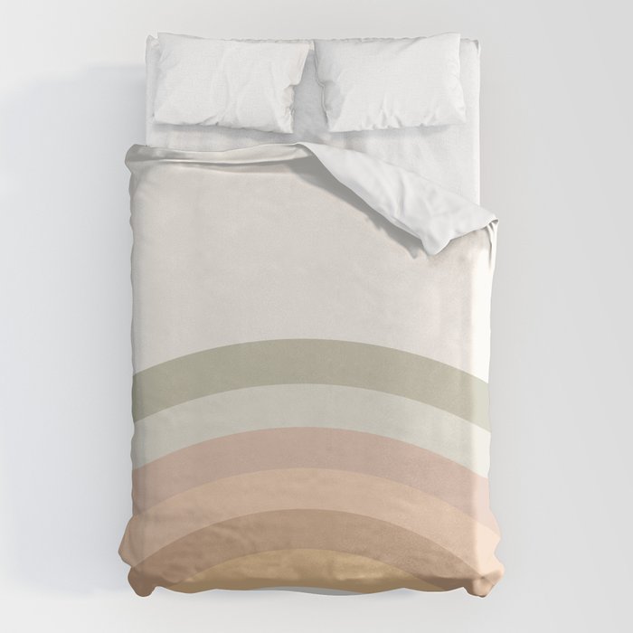 Rainbow Neutral Colors Duvet Cover Gallery Image 1