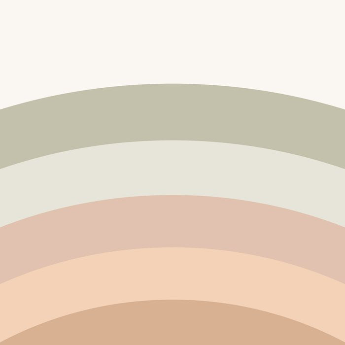 Rainbow Neutral Colors Coffee Mug Gallery Image 2