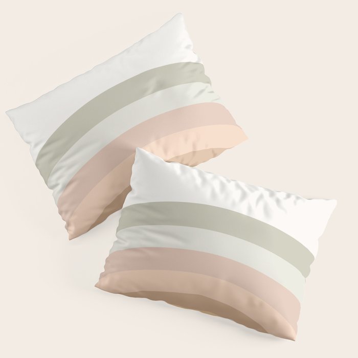 Rainbow Neutral Colors Pillow Sham Gallery Image 1
