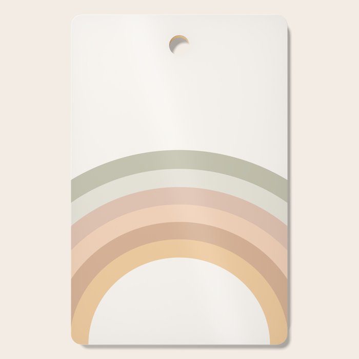 Rainbow Neutral Colors Cutting Board Gallery Image 1