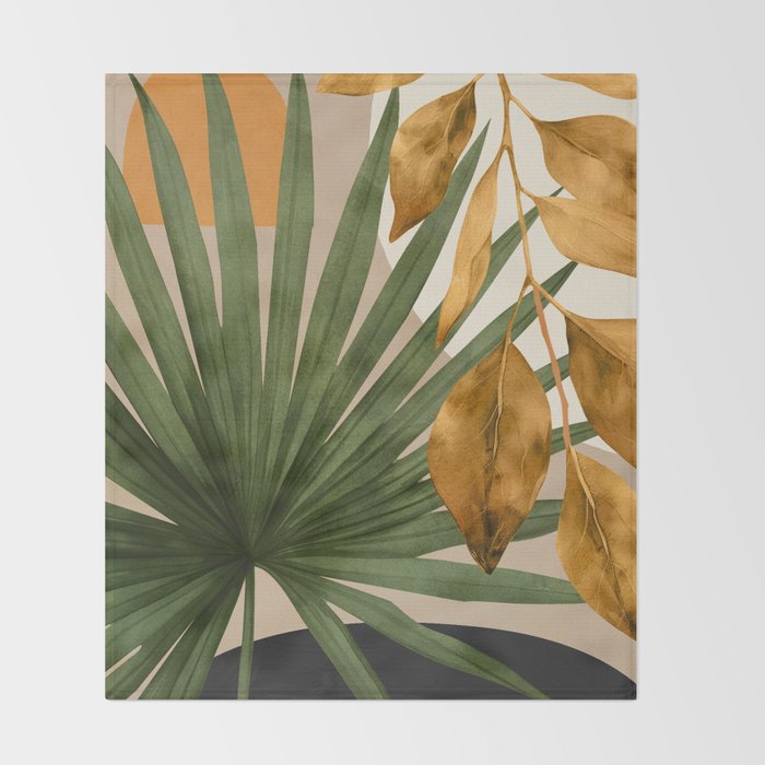 Abstract Tropical Art 21 Throw Blanket Gallery Image 2