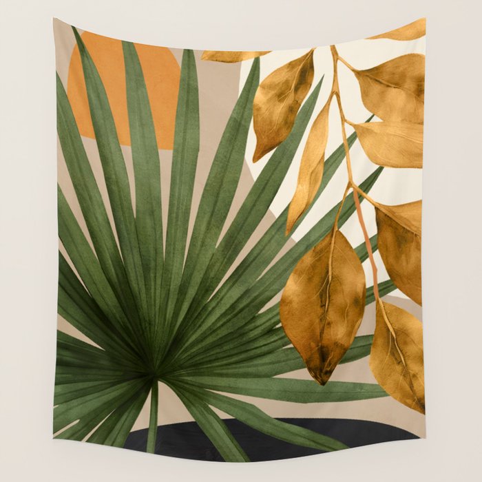 Abstract Tropical Art 21 Wall Tapestry Gallery Image 4