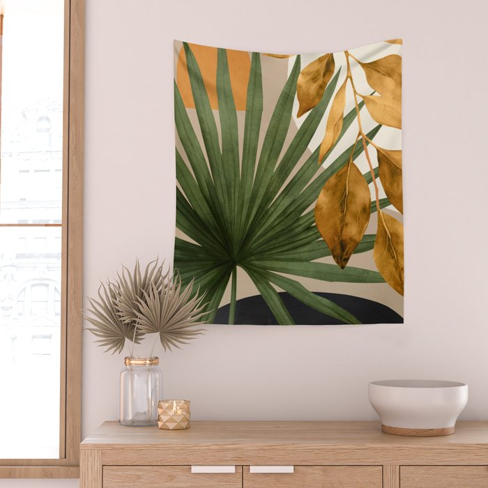 Abstract Tropical Art 21 Wall Tapestry Gallery Image 2