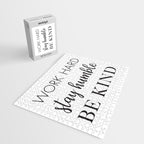 Work Hard Stay Humble Be Kind Jigsaw Puzzle Gallery Image 2