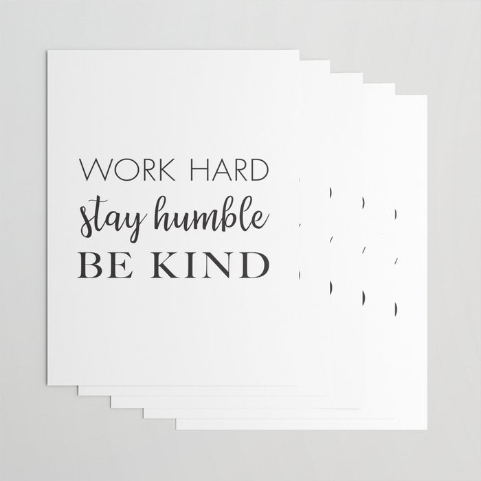 Work Hard Stay Humble Be Kind Wrapping Paper Gallery Image 3