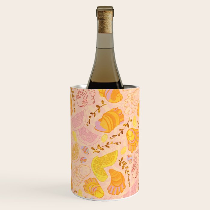 Coastal Oysters on the Beach in Lemon Orange & Peach Wine Chiller Gallery Image 3