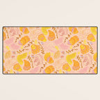 Coastal Oysters on the Beach in Lemon Orange & Peach Desk Mat Gallery Image 3