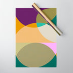 shapes mid century autumn 21 2 Wrapping Paper Gallery Image 1