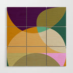 shapes mid century autumn 21 2 Wood Wall Art Gallery Image 1