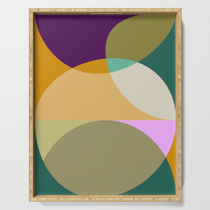 shapes mid century autumn 21 2 Serving Tray Gallery Image 1