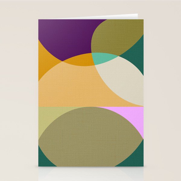 shapes mid century autumn 21 2 Stationery Card Gallery Image 1
