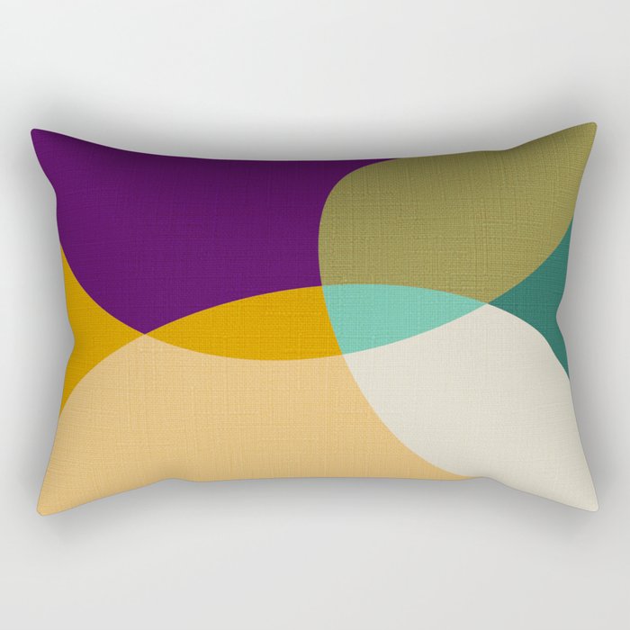 shapes mid century autumn 21 2 Rectangular Pillow Gallery Image 1